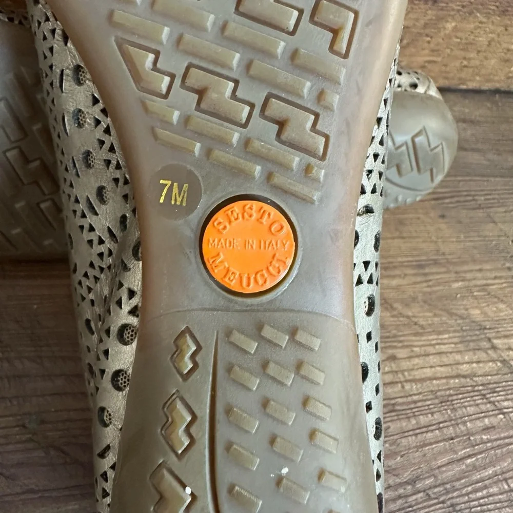 Sesto Meucci Betka Laser-Cut Oxford Sneakers Size 7